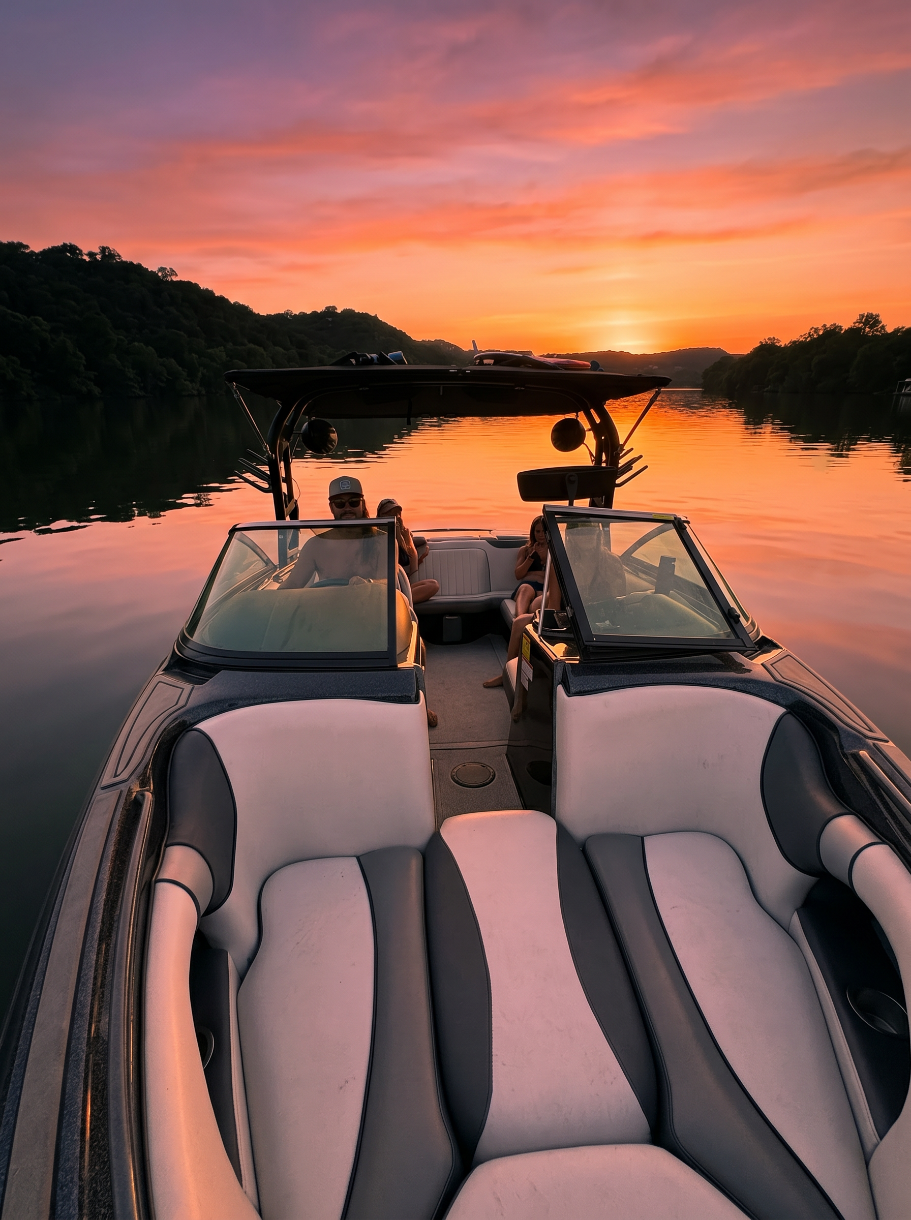 Sunset cruise on Lake Austin